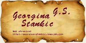 Georgina Stankić vizit kartica